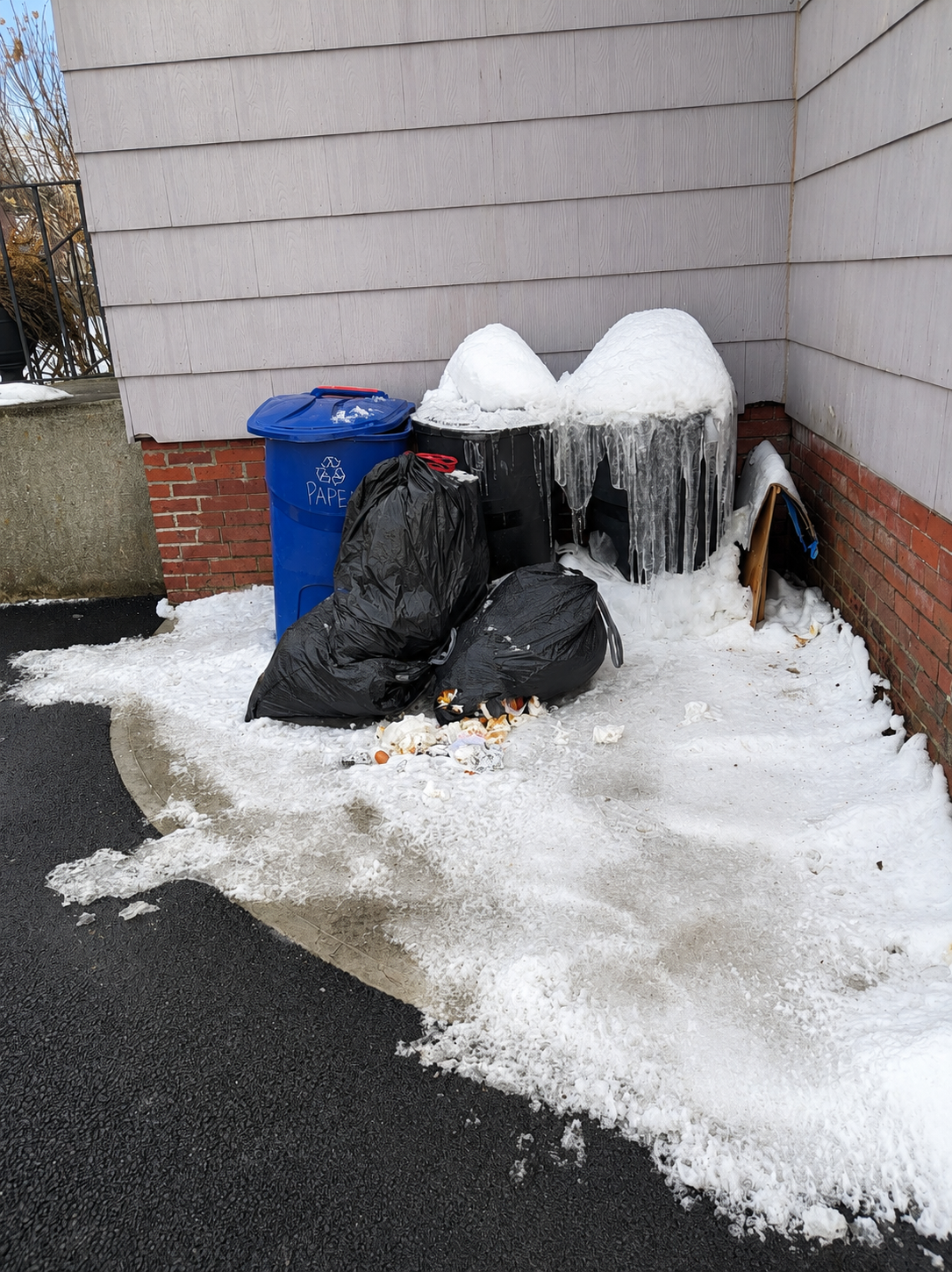 Before snow removal